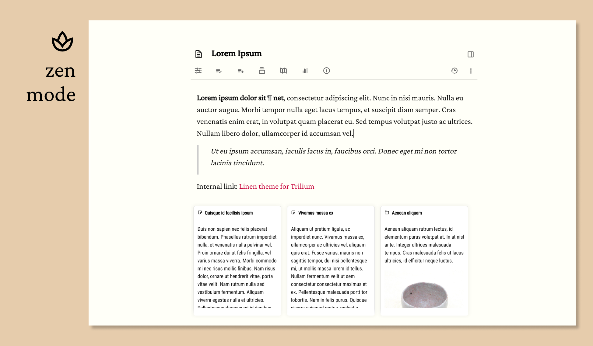 trilium-linen-theme-zen-mode.png